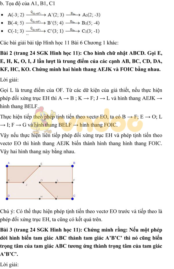 Giải bài tập Toán 11 chương 1 bài 6