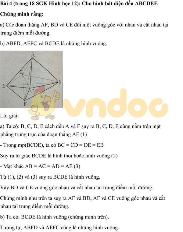 Giải bài tập Toán 12 chương 1 bài 2