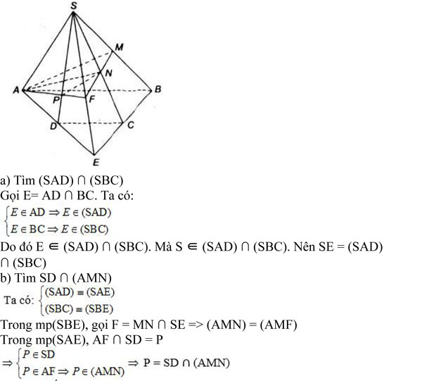 Giải bài tập Toán 11 Hình học bài tập ôn tập chương 2 