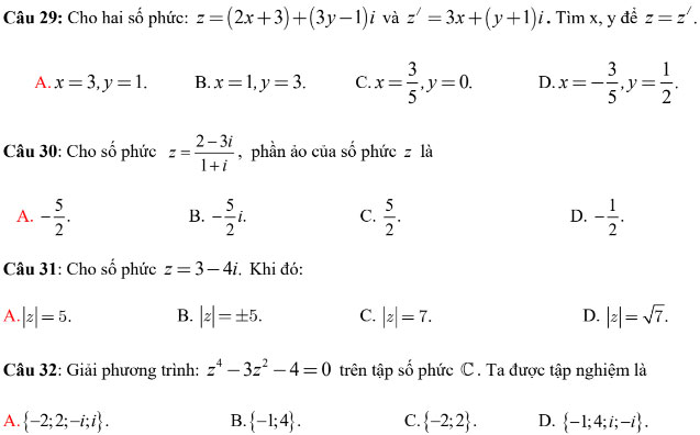 Đề thi thử THPT quốc gia môn Toán năm 2018