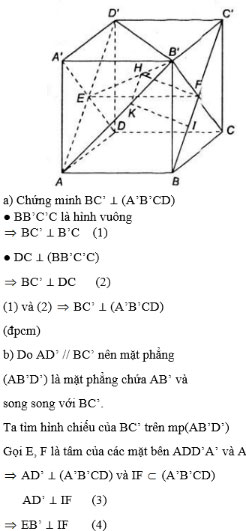Giải bài tập Toán 11 bài tập ôn tập chương 3