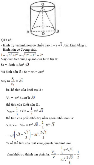 Giải bài tập Toán 12 chương 2 bài 1