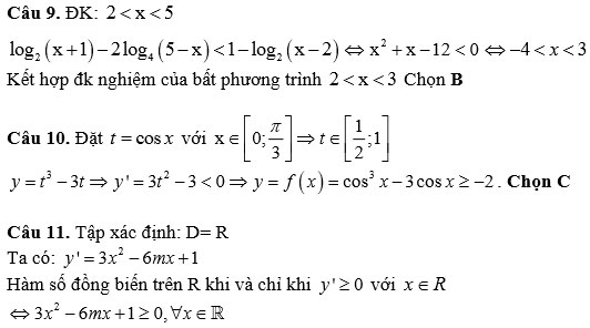 Đề thi thử THPT quốc gia môn Toán năm 2018