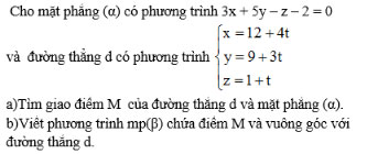 Giải bài tập Toán 12 ôn tập chương 3