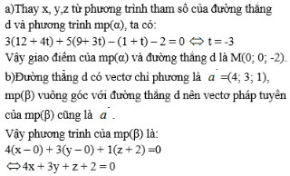 Giải bài tập Toán 12 ôn tập chương 3