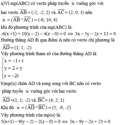 Giải bài tập ôn tập cuối năm Hình học 12