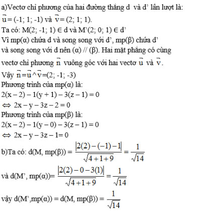 Giải bài tập ôn tập cuối năm Hình học 12