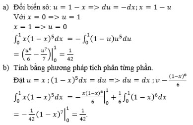 Giải bài tập Toán 12 chương 3 bài 2