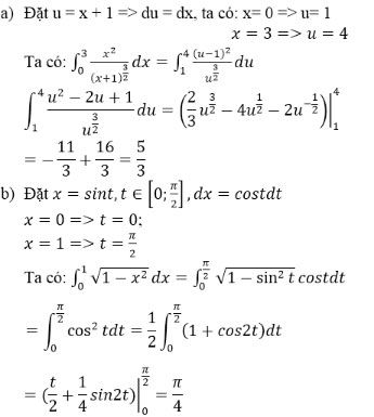 Giải bài tập Toán 12 chương 3 bài 2