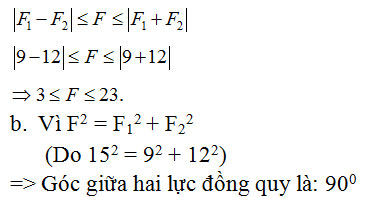 Giải bài tập Vật lý 10 bài 9