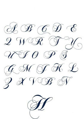 Mẫu chữ hoa viết tay