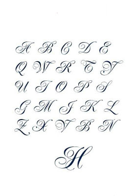 Mẫu chữ hoa viết tay