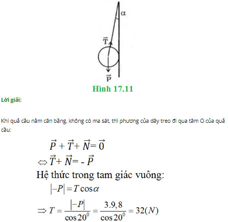 Giải bài tập Vật lý 10 bài 17
