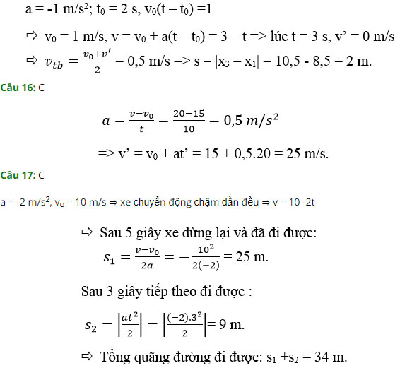 Trắc nghiệm Vật lý 10 chương 1