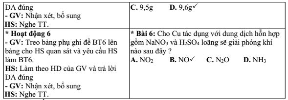 giáo án môn hóa học 12