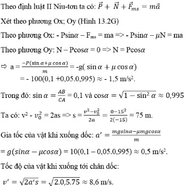 Trắc nghiệm Vật lý 10 chương 2