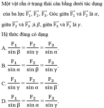 Trắc nghiệm Vật lý 10: Ôn tập cuối chương 3