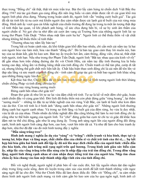 Hướng dẫn làm bài Văn nghị luận thơ ôn thi vào lớp 10