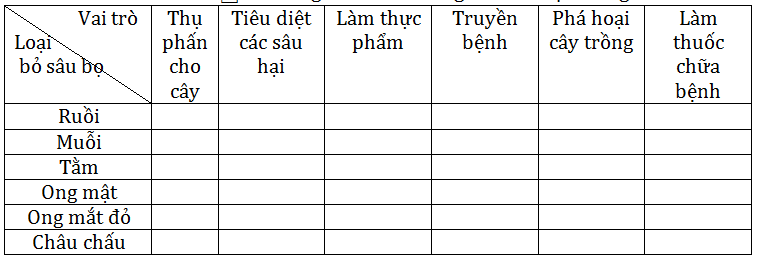Bài 28: Thực hành: Xem băng hình về tập tính của sâu bọ