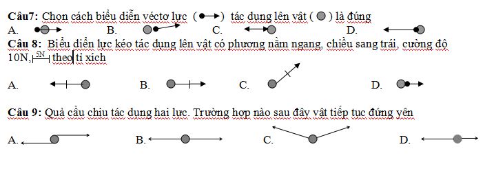 Kiểm tra giữa kì 1 Vật lý 8