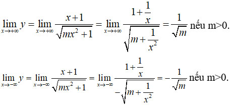 Trắc nghiệm Toán 12 chương 1: Đường tiệm cận
