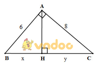 Giải bài tập SGK Toán lớp 9 bài 1: Một số hệ thức về cạnh và đường cao trong tam giác vuông