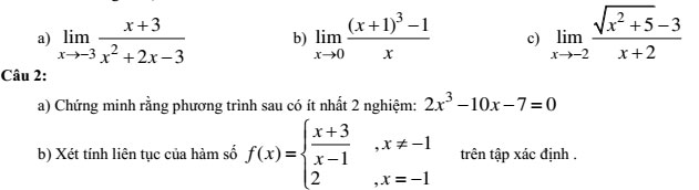 20 bộ đề thi học kì 2 môn Toán lớp 11 có đáp án