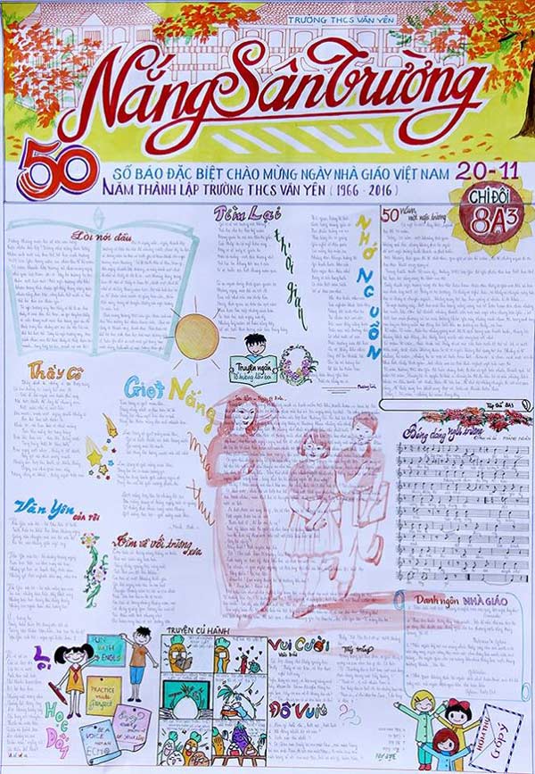 Những mẫu báo tường đẹp 