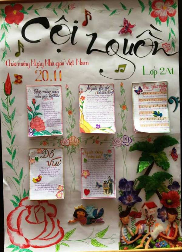 Những mẫu báo tường đẹp 