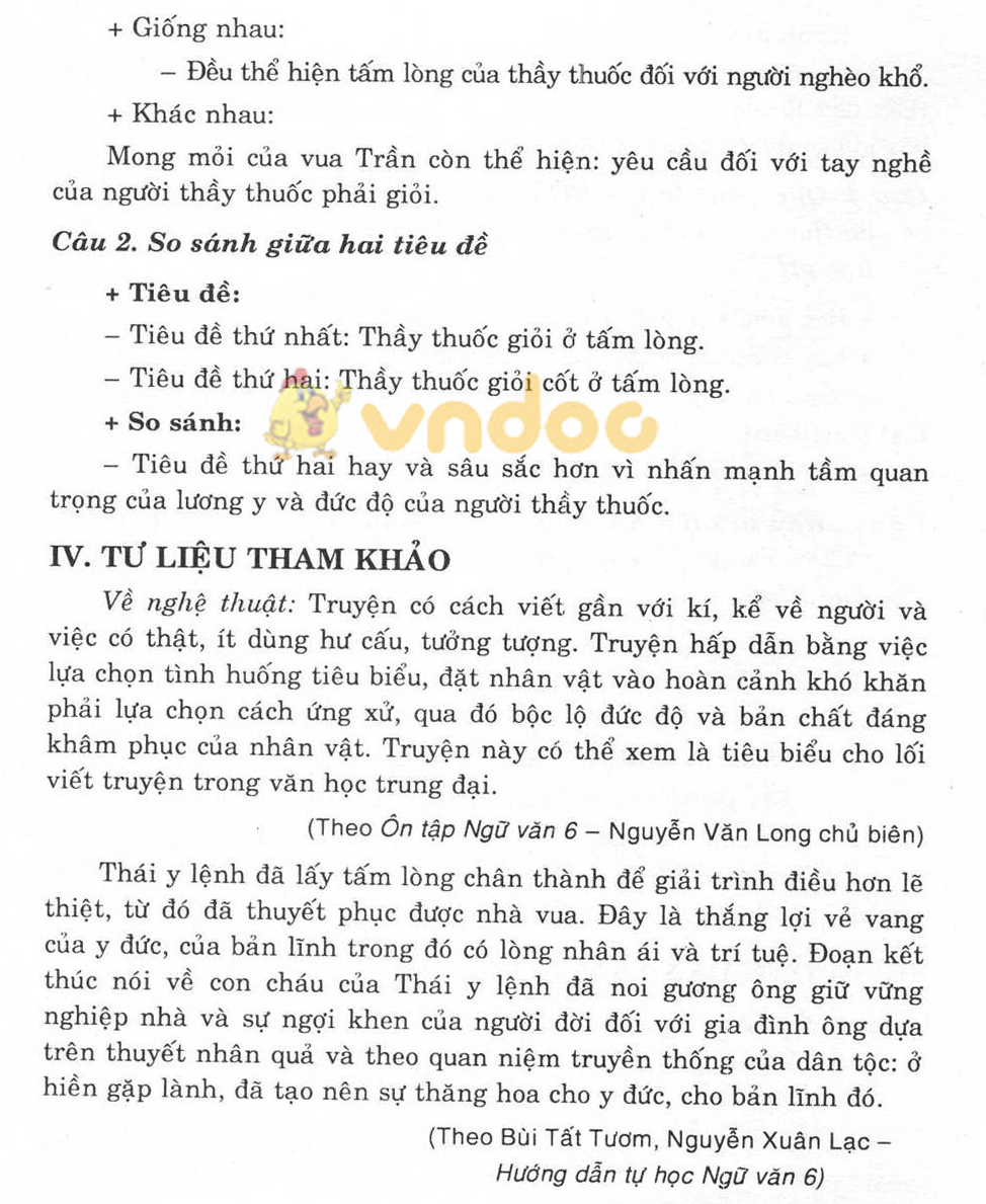 Giải bài tập Ngữ văn lớp 6 bài 15: Mẹ hiền dạy con
