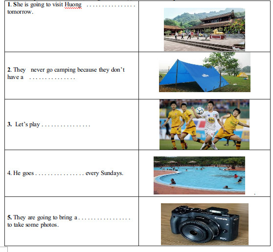 Kiểm tra 1 tiết tiếng Anh 6 