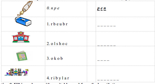 Đề thi học kì 1 lớp 3 môn tiếng Anh