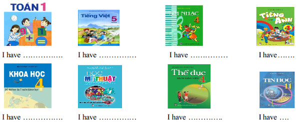 Bài tập tiếng Anh lớp 4 Unit 8