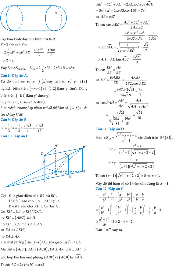 Đề thi thử THPT Quốc gia môn Toán năm 2018