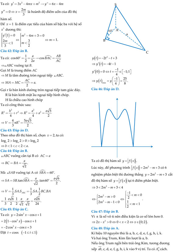 Đề thi thử THPT Quốc gia môn Toán năm 2018