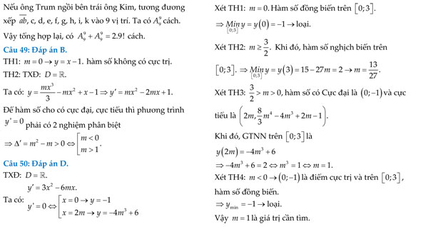Đề thi thử THPT Quốc gia môn Toán năm 2018