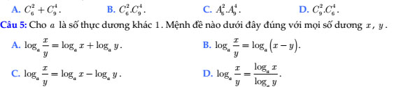 Đề thi thử THPT quốc gia môn Toán năm 2018