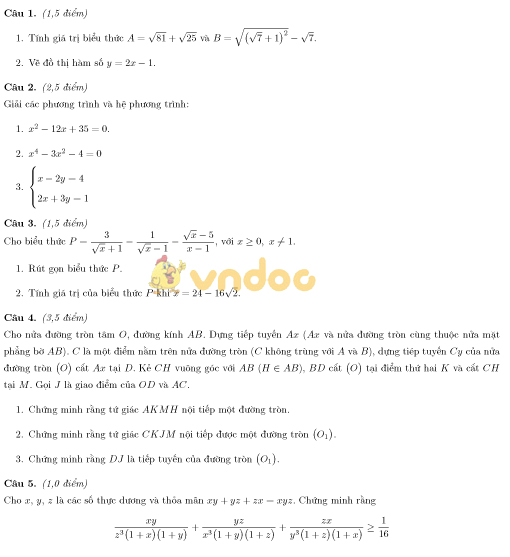 Tuyển tập đề thi vào lớp 10 năm học 2017 - 2018