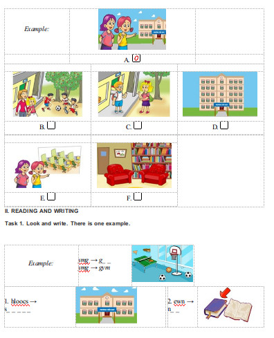 Đề thi học kì 1 môn tiếng Anh lớp 3 