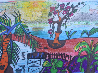 Vẽ tranh phong cảnh thiên nhiên đẹp