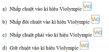 Đề thi học kì 1 môn Tin học lớp 3