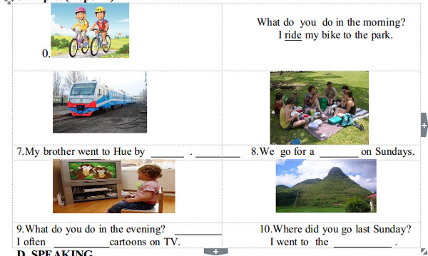 Đề thi học kì 1 môn tiếng Anh lớp 5