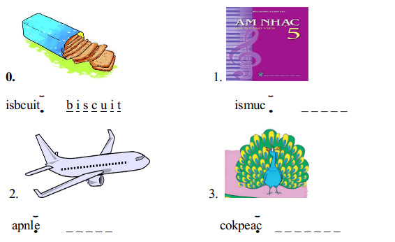 Đề kiểm tra học kì 1 môn tiếng Anh lớp 5 