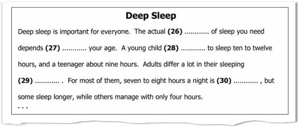 Cấu trúc đề B1 PET 