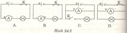 Giải bài tập SBT Vật lý lớp 7 bài 24: Cường độ dòng điện