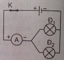 Giải bài tập SBT Vật lý lớp 7 bài 28: Thực hành: Đo hiệu điện thế và cường độ dòng điện đối với đoạn mạch song song