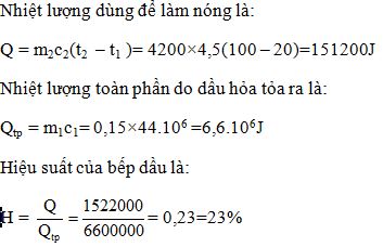 Giải bài tập SBT Vật lý lớp 8 bài 26: Năng suất tỏa nhiệt của nhiên liệu