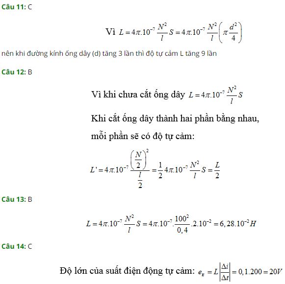 Vật lý 11 bài 25