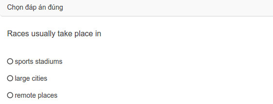 Đề thi vòng 1 English Champion 2018