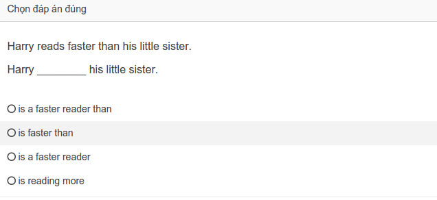 Đề thi vòng 1 English Champion 2018